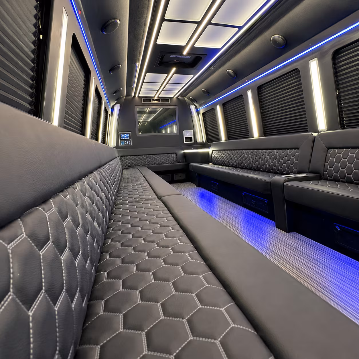 Maitland Birthday, Sweet 16, & Quinceañera Transportation party bus exterior
