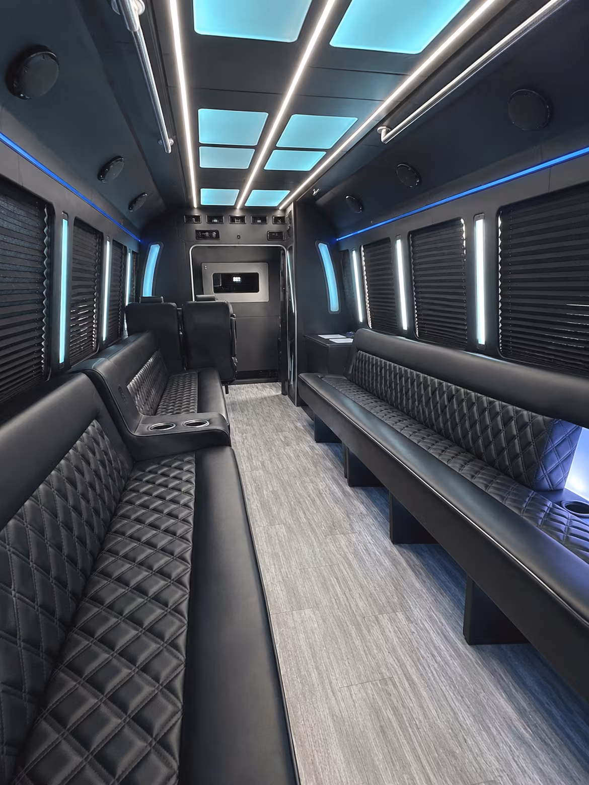 Maitland Birthday, Sweet 16, & Quinceañera Transportation party bus interior