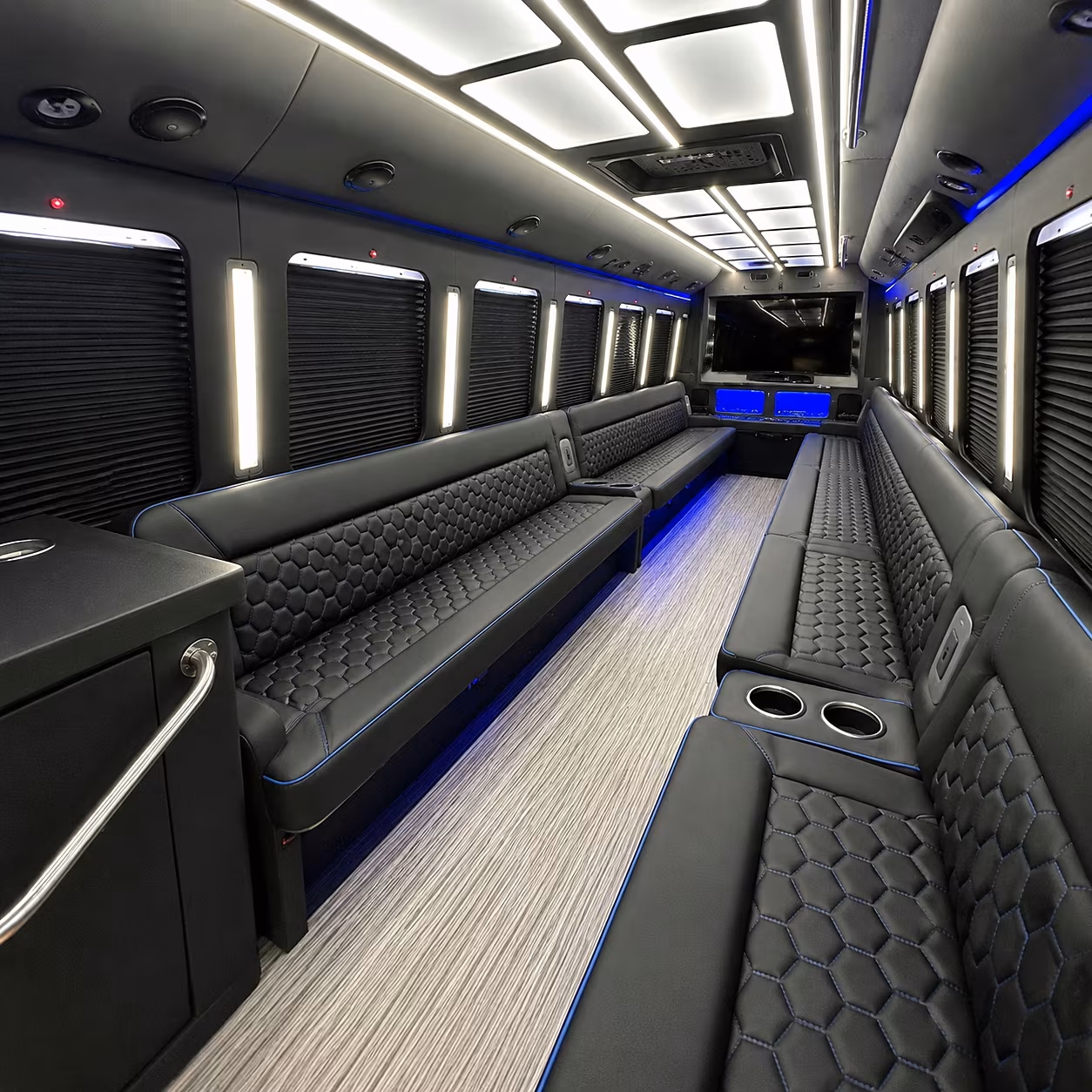 Maitland Concert & Music Festival Transportation party bus interior