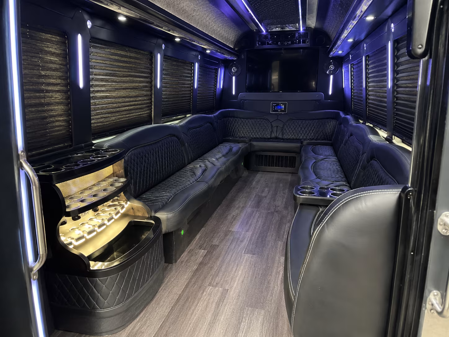Maitland Private Event Transportation party bus exterior