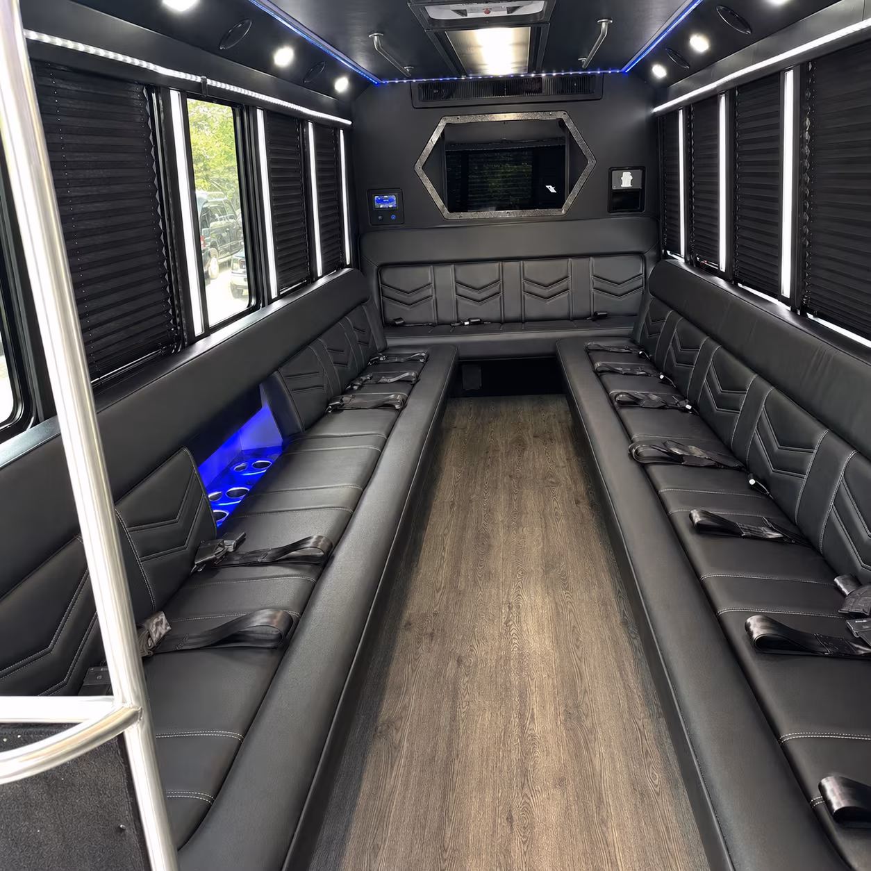Maitland Private Event Transportation onboard seating