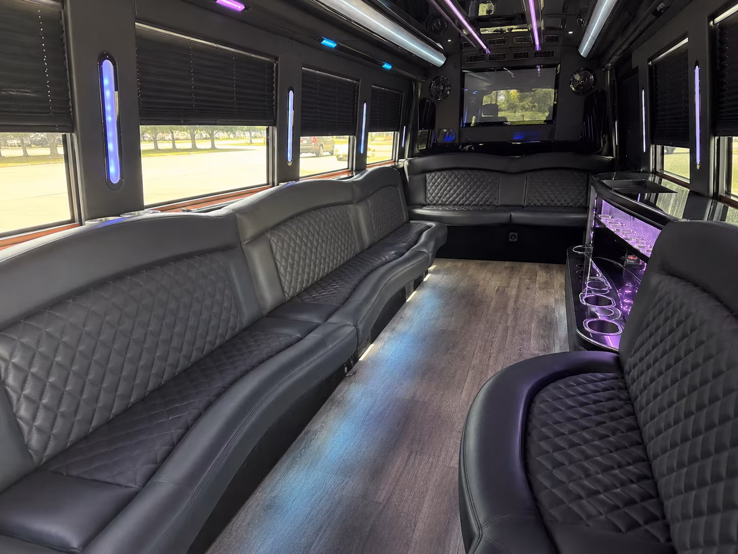 Maitland Prom & Homecoming Transportation party bus exterior