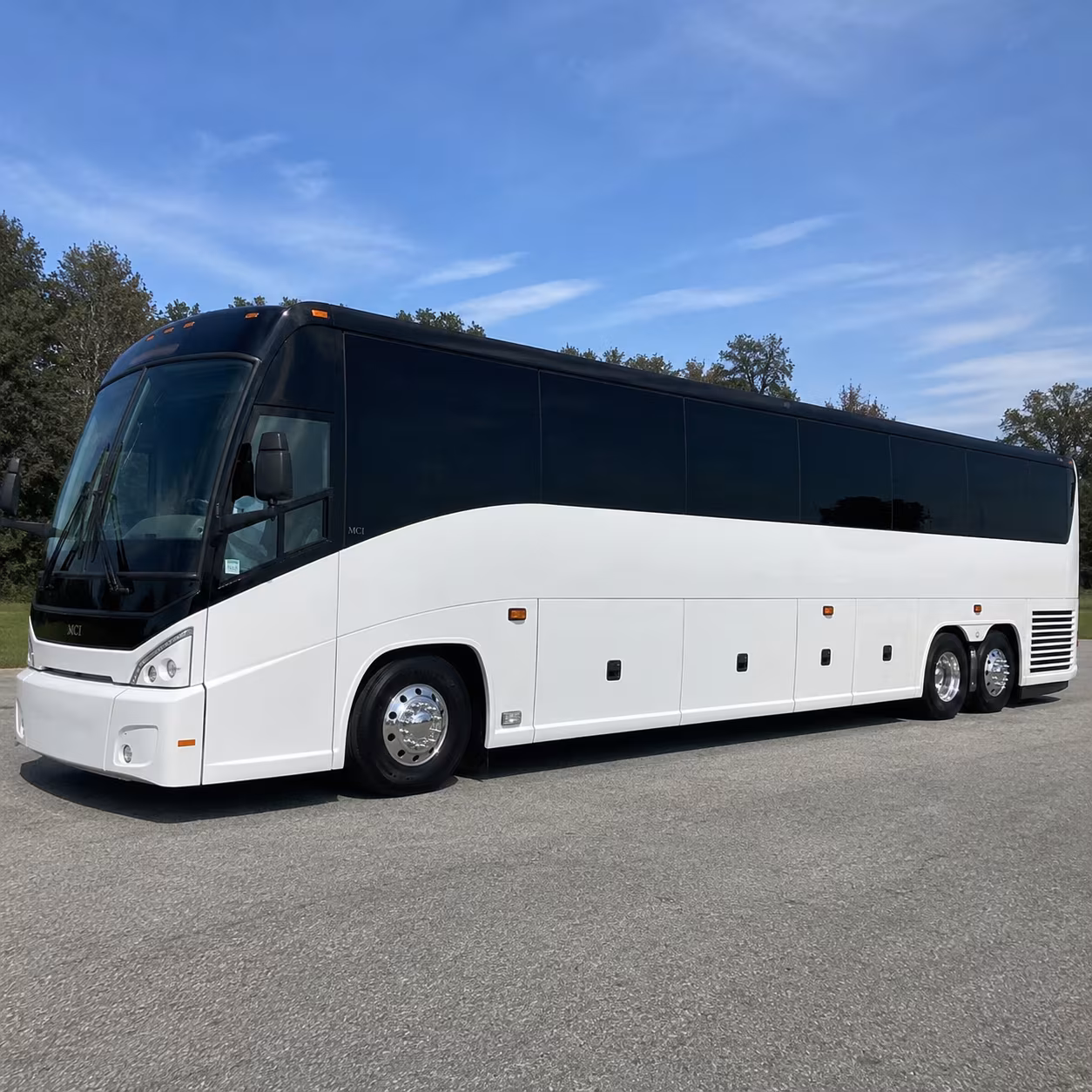 Maitland School Event Transportation party bus exterior