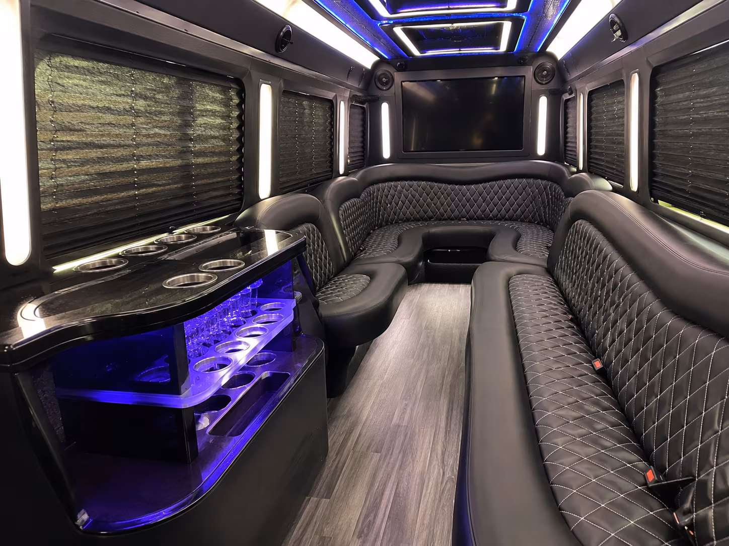 Maitland Sporting Event Transportation party bus exterior