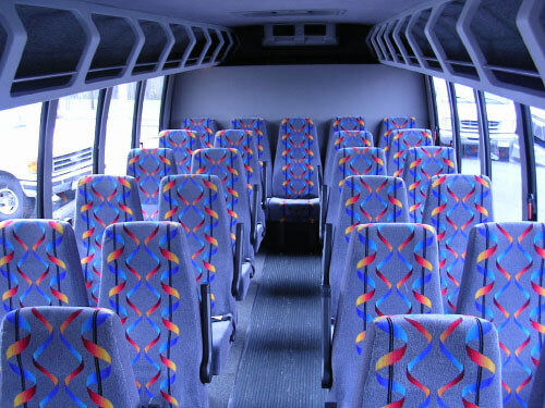Maitland 24 Passenger Mini Bus Interior