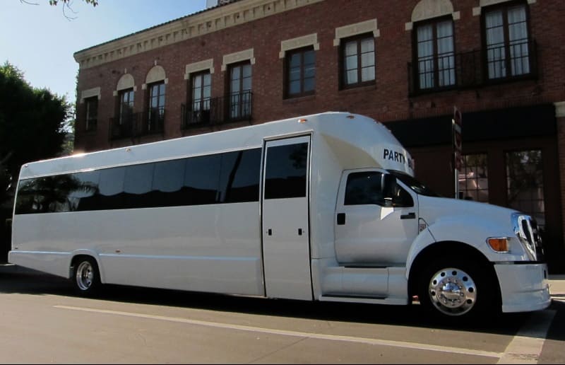 Palm Coast 30 Passenger Party Bus White